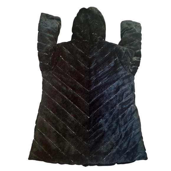 Dennis Basso Black Puffer Jacket with Hood - Picture 2 of 15